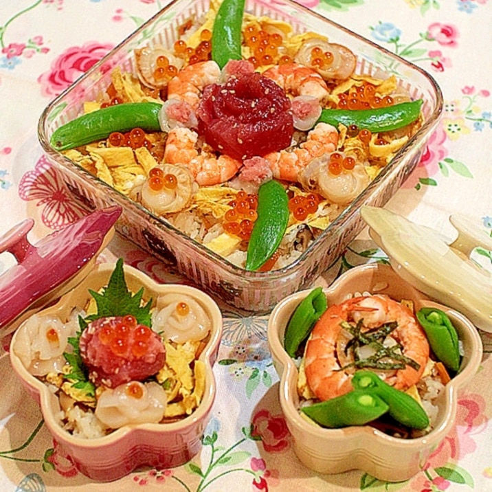 ちょっと豪華なちらし寿司 ばらちらし レシピ 作り方 By ネコの手 楽天レシピ ちょっと豪華なちらし寿司 ばらちらし レシピ 作り方 By ネコの手 楽天レシピ